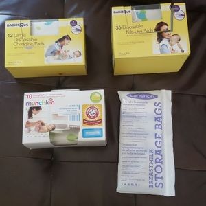 Changing pads,milk storage bags